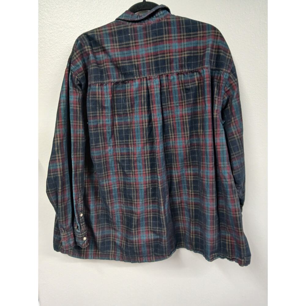 ASOS DESIGN oversized cord plaid shirt button down shirt Men's med - Picture 6 of 6